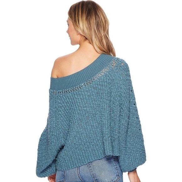 Free People Pandora Cropped Chunky Knit Sweater M - Picture 3 of 9